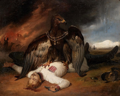 <i>Polski Prometeusz</i>, obraz Horace Verneta jako alegoria upadku powstania listopadowego