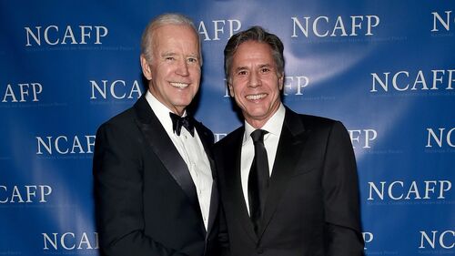 46. prezydent USA Joe Biden i Antony Blinken, Waszyngton, 2020 r. (fot. Mike Coppola/Getty Images for National Committee on American Foreign Policy)