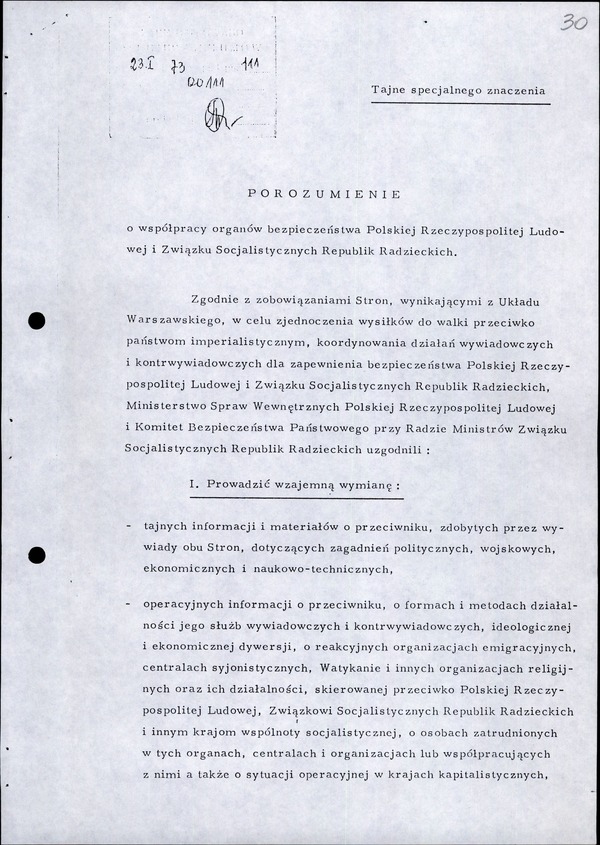 Nierówna kooperacja. Umowa o współpracy Ministerstwa Spraw Wewnętrznych i KGB z 1971 r.