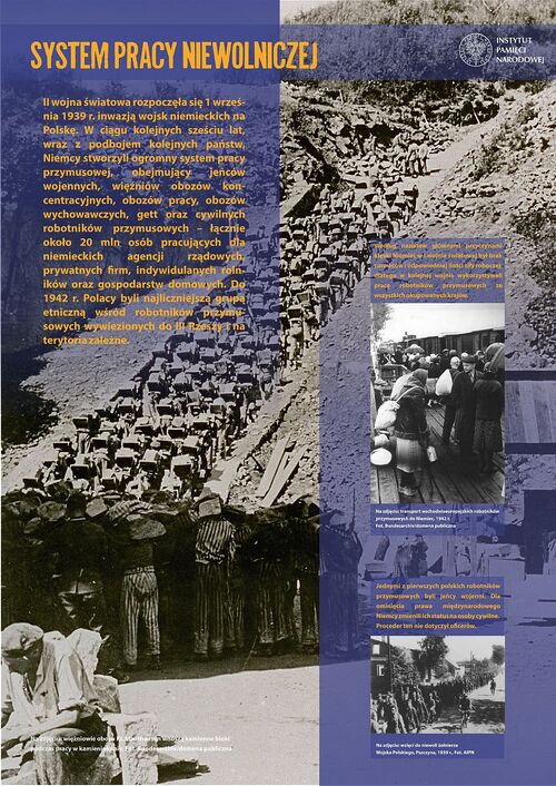 Panel wystawy IPN "Polscy robotnicy przymusowi w Niemczech 1939-1945"
