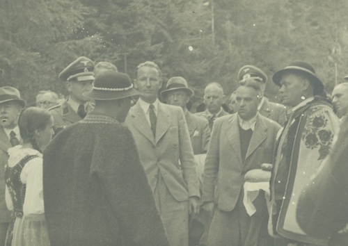 Wizyta gubernatora dystryktu krakowskiego Otto von Wächtera w Pieninach (fot. ze zbiorów IPN)