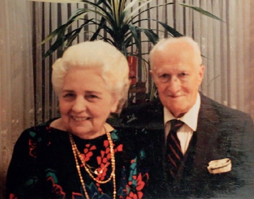 Maria Mirecka-Loryś z mężem Henrykiem w Stanach Zjednoczonych