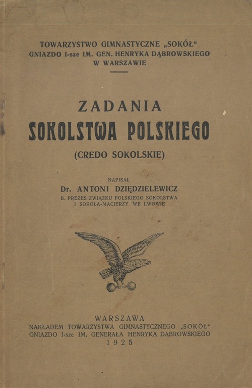 Broszura „Zadania Sokolstwa Polskiego” z 1925 r. (fot. z zasobu IPN)