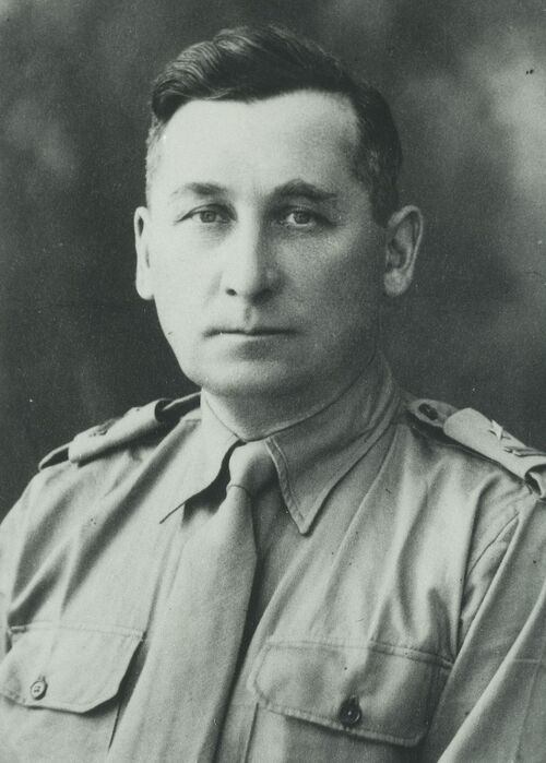Edward Kleszczyński w mundurze PSZ na Zachodzie, 1945 rok