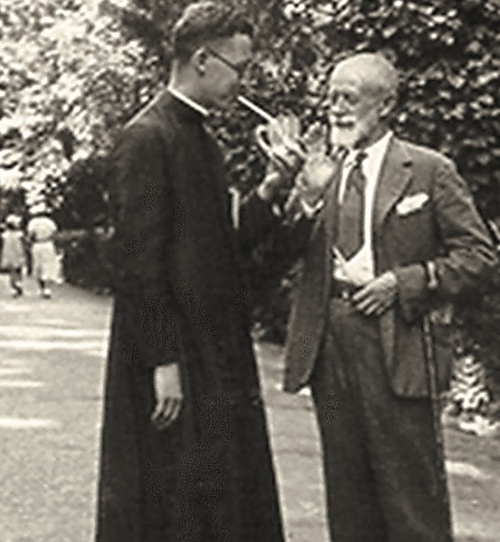 Adam Głażewski i jego syn ksiądz Andrzej Głażewski