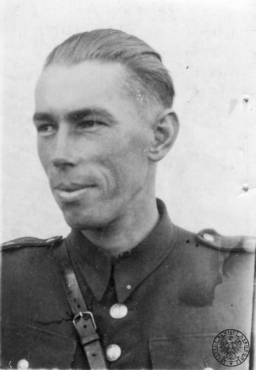 Ppor. Lucjan Minkiewicz, 25 października 1945 r. (fot. z zasobu AIPN)