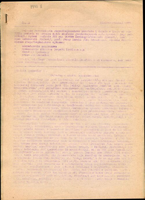 Fragment poradnika „Obywatel a służba bezpieczeństwa” wydanego jako numer 8 zeszytów problemowych PPN z lipca – września 1997 r. Fot. Zbiory Marka Jastrzębskiego