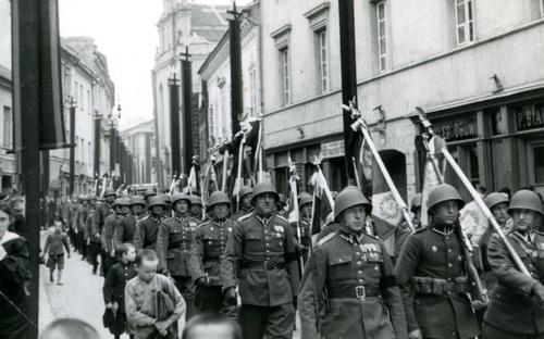 Ostatnia droga serca marszałka Piłsudskiego, 1935 r. Fot. ze spuścizny mjr Stanisława Jaszczuka