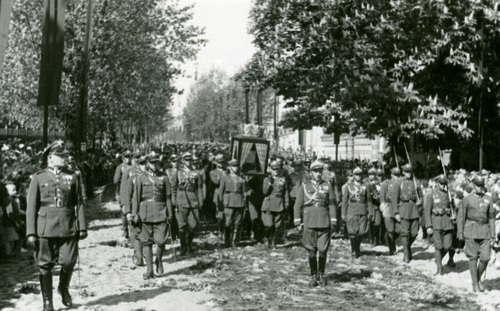 Ostatnia droga serca marszałka Piłsudskiego, 1935 r. Fot. ze spuścizny mjr Stanisława Jaszczuka