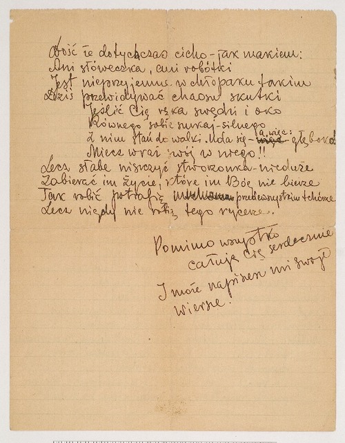 List napisany wierszem do syna Andrzeja