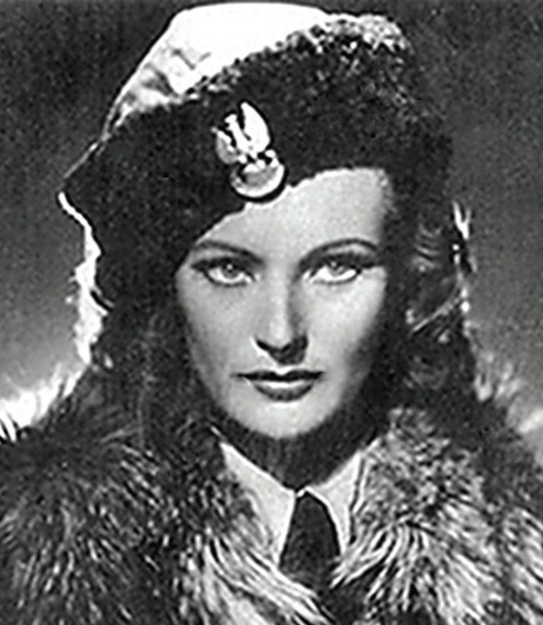 Irena Anders w filmie Wielka droga (fot. domena publiczna)