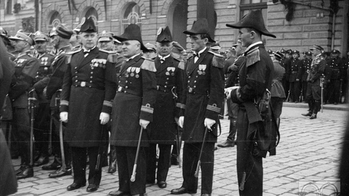 Uroczystości pogrzebowe Marszałka Józefa Piłsudskiego w Krakowie; 18 V 1935 r. (z zasobów Cyfrowego Thesaurusa Muzeum Krakowa)