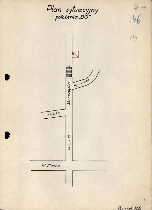 Ślad szpiegomanii. Plan sytuacyjny z inwigilacji British Council