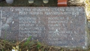 Tablica z inskrypcją w języku polskim (fot. naszapamiec.pl - strona Ambasady RP w Wilnie)