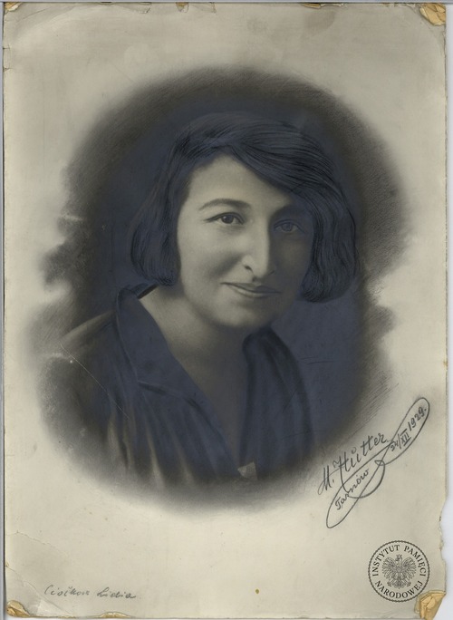 Depozyt Rodziny Ciołkoszów: Portret Lidii Ciołkosz wykonany przez M. Huttera 24 grudnia 1929 r. (z zasobu AIPN)