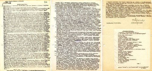 Życiorys (relacja) Karola Jakubowskiego ps. „Maćko”, harcerza Szarych Szeregów, żołnierza NOW-AK, strona 1. Archiwum płk. Dąbrowy-Kostki. Zbiory IPN