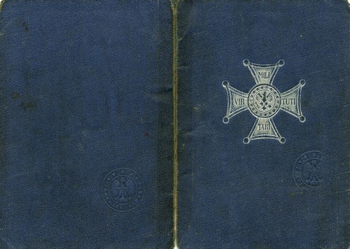 Książeczka Krzyża Virtuti Militari - strona zewnętrzna (z zasobu IPN w Rzeszowie)