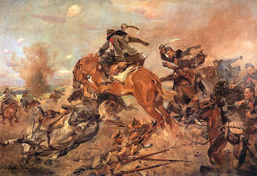 Wojciech Kossak, Szarża pod Rokitną