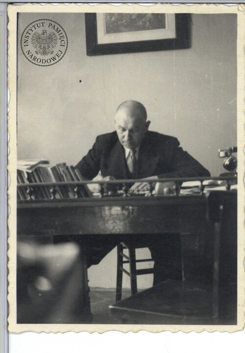 Antoni Pajdak przy pracy