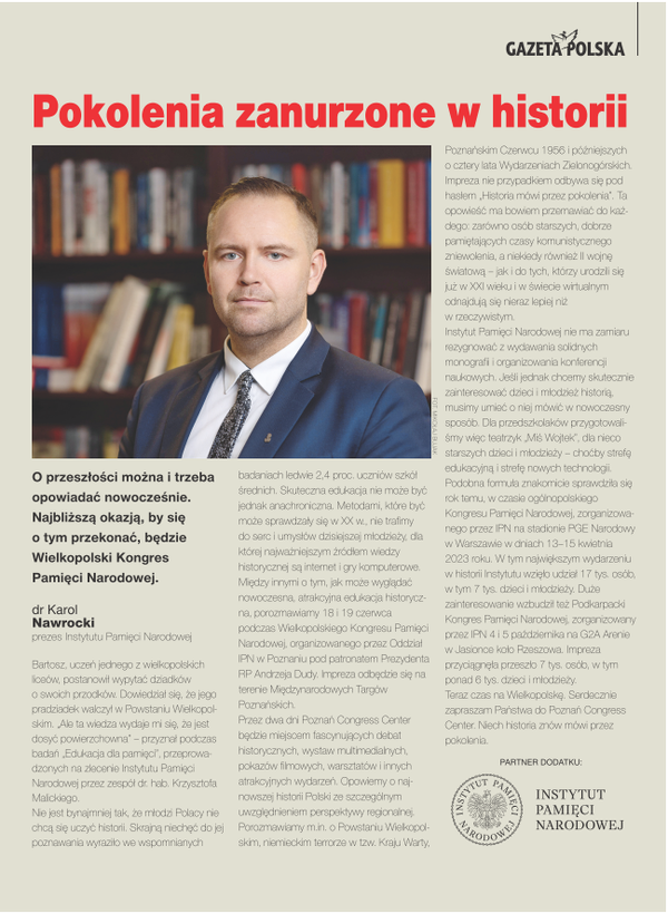 „Pokolenia zanurzone w historii”
