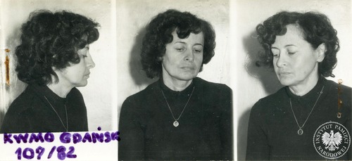 Zdjęcie sygnalityczne Janiny Wehrstein, 1982 rok