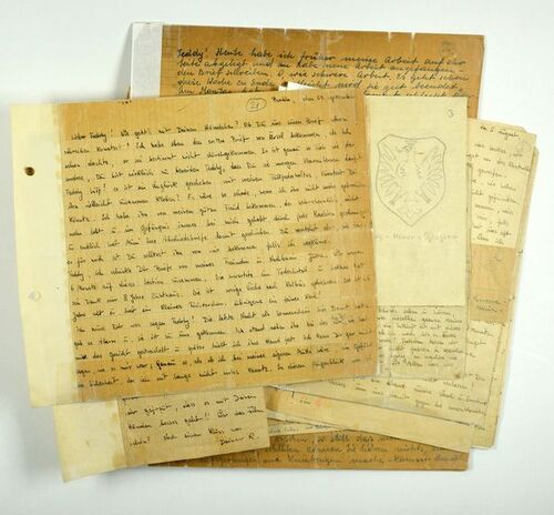 Grypsy (listy) więźniarek z celi numer 18: Krystyny Wituskiej, Marii Kacprzyk oraz Heleny (Leny) Dobrzyckiej do Helgi Grimpe, pochodzące ze znajdującego się w Archiwum IPN zespołu: Zbiór „Ob” akt obozowych i więziennych zawierający fragmenty akt niemieckich wytworzonych przez kancelarie obozów i więzień lub urzędy związane z ich działalnością