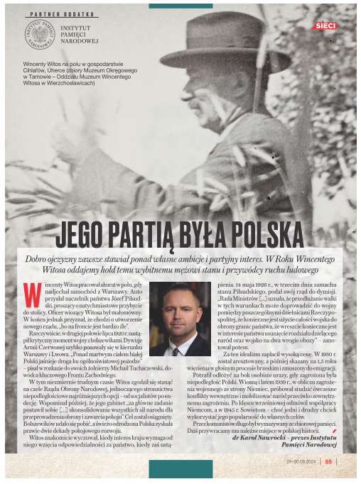 „Jego partią była Polska”