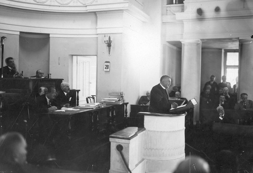 Wystąpienie sejmowe Władysława Grabskiego, 28 kwietnia 1926 r. (fot. z zasobu NAC)