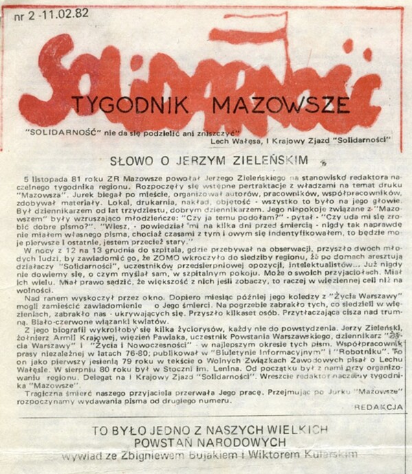 Od konspiracyjnego dziennikarstwa do reportażu historycznego