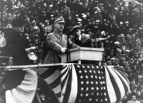 Speech by Poland’s Supreme Commander, Gen. Władysław Sikorski, in the United States, in 1941. Photo: National Digital Archives