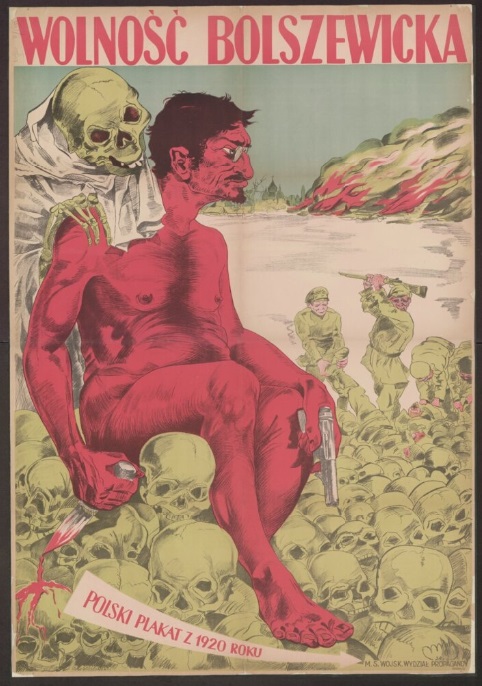 Polski plakat z 1920 roku (ze zbiorów Biblioteki Narodowej)