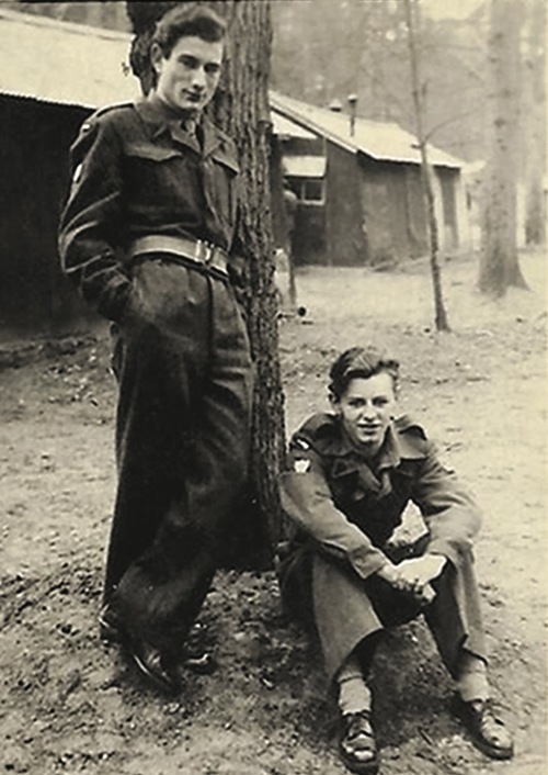 Riddlesworth Camp, od lewej: Eugeniusz Jezierski, Jerzy Szletyński