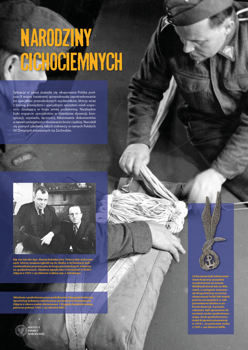 Jedna z plansz wystawy elementarnej IPN „Cichociemni”