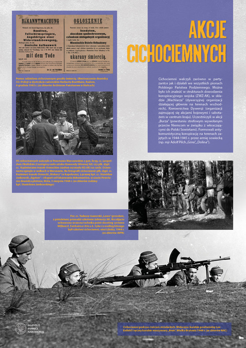 Jedna z plansz wystawy elementarnej IPN „Cichociemni”