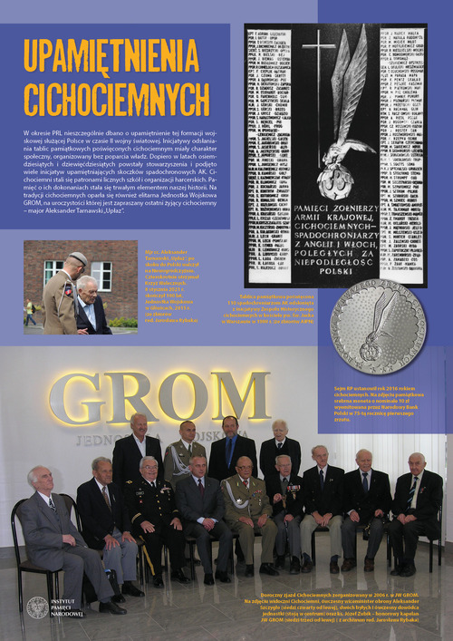 Jedna z plansz wystawy elementarnej IPN „Cichociemni”