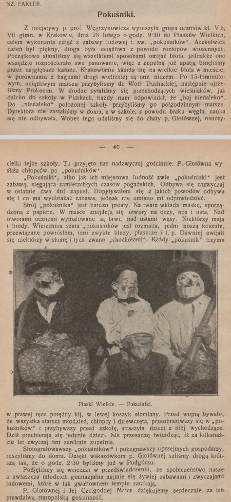 Artykuł Szyi Faklera w miesięczniku „Orli Lot” 1922, nr 3 (domena publiczna, kopia z zasobu Jagiellońskiej Biblioteki Cyfrowej)