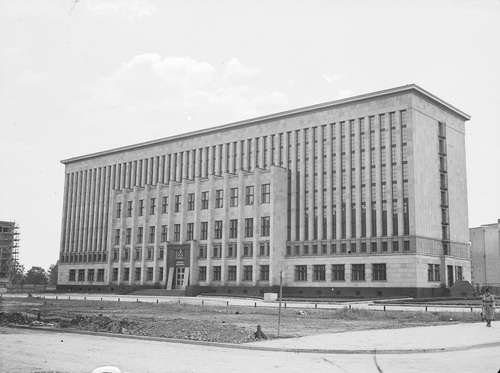 Gmach Biblioteki Jagiellońskiej przy Al. Adama Mickiewicza w Krakowie, 1933-1937 r. (fot. z zasobu NAC)