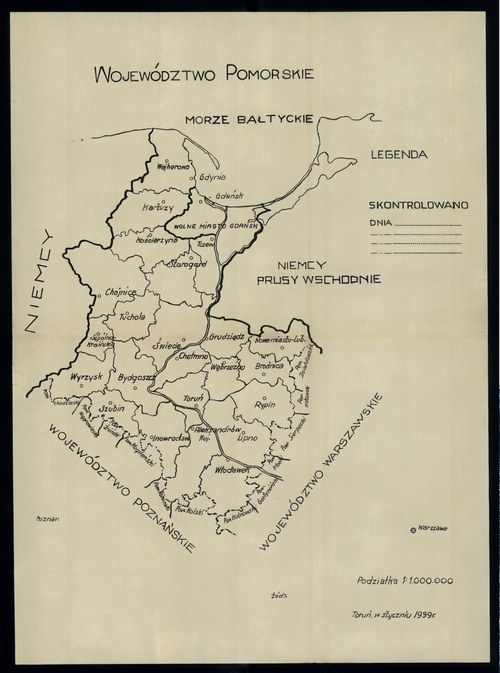 Województwo pomorskie w II RP. Fot. Biblioteka Narodowa