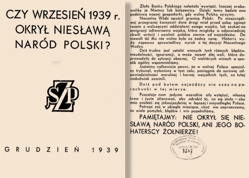 S. Rowecki, <i>Czy wrzesień 1939 r. okrył niesławą naród polski?</i> (ze zbiorów Biblioteki Narodowej)