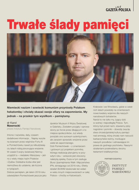 Dodatek specjalny IPN poświęcony miejscom pamięci