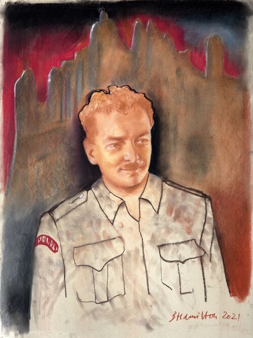 Jan Bielatowicz (1913-1965) w obrazie autorstwa Barbary Kaczmarowskiej-Hamilton