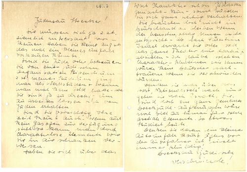 Anonimowy list z pogróżkami adresowany do Reinharda Streckera (z zasobu AIPN)