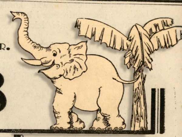 “Indian Baby Elephant.” A children’s supplement to the “Pole in India” magazine