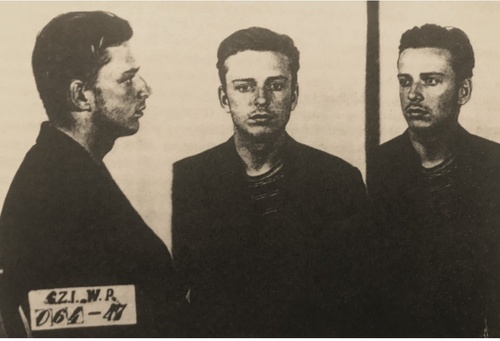 Janusz Krasiński w więzieniu na Rakowieckiej w Warszawie, 1947 r. (fot. ze zbiorów rodzinnych)