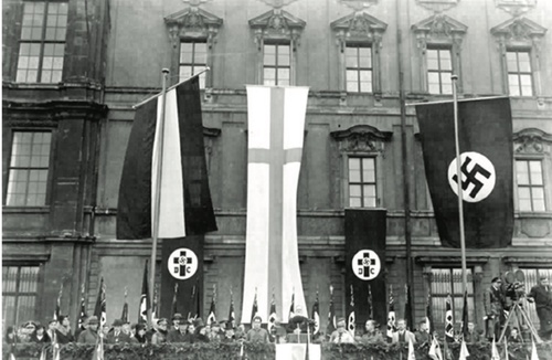 Obchody dnia Lutra w Berlinie zorganizowane przez Związek Chrześcijan Niemieckich, 1933 r