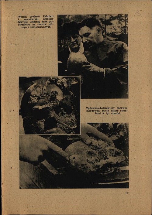 Andrzej Ciesielski, „Katyń”, wyd. 1943 r., str. 17 broszury (z zasobu AIPN)