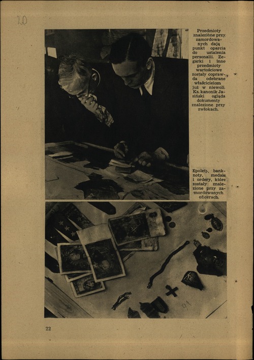 Andrzej Ciesielski, „Katyń”, wyd. 1943 r., str. 22 broszury (z zasobu AIPN)