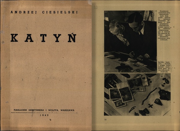 Broszura „Katyń” wydana w Generalnym Gubernatorstwie w 1943 r.