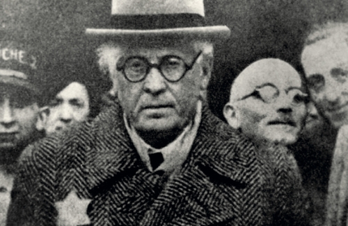 Chaim Rumkowski (1877–1944) – Przełożony Starszeństwa Żydów, określany mianem ,,Prezesa”. Wśród krytyków nazywany ,,Królem Chaimem” (fot. z zasobu IPN)