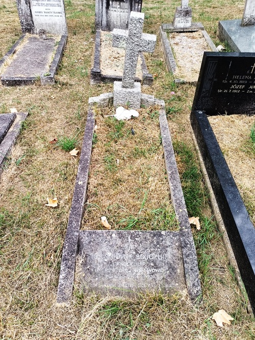 Grób mjr. Ludwika Bojczuka, stan z 22 sierpnia 2022 r. (fot. Bartosz Janczak)